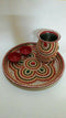 Designer Pooja Plate with Two bowls
