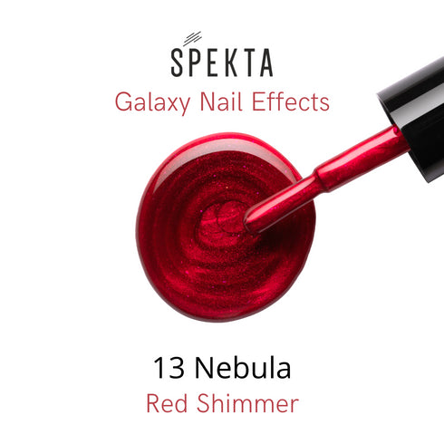 Spekta Galaxy Nail Effects 13 Nebula Red Shimmer