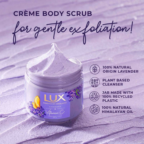Lux Essence Of Himalayas Lavender And Vitamin C Creme Body Scrub