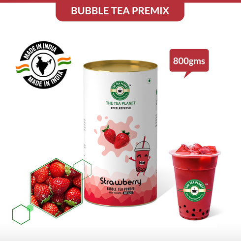 The Tea Planet Strawberry Bubble Tea Premix