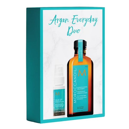 Moroccanoil Argan Everyday Duo | Free Hydrating Leave|In Conditioner 20ml With Treatment Oil 100ml