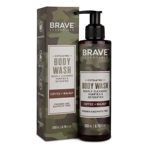 Brave Essentials Exfoliating Body Wash 200ml