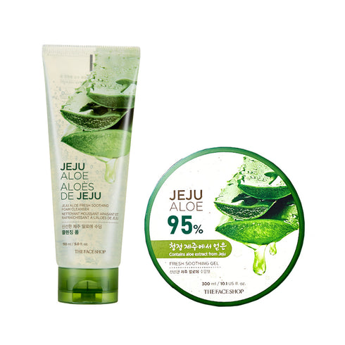 The Face Shop 2 Step Jeju Aloe Soothing Combo
