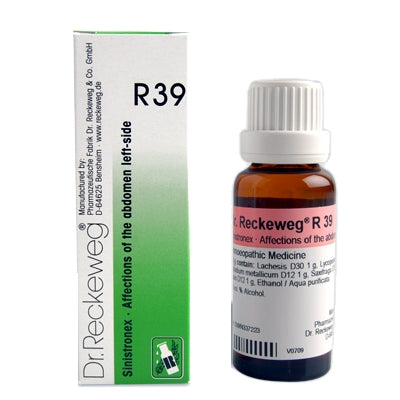 Dr. Reckeweg R39 Affections of The Abdomen Left Side Drop 22ml