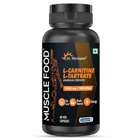 Dr. Morepen L-Carnitine L-Tartrate 1000Mg Veg 60 Capsule