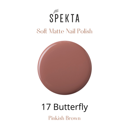 Spekta Matte Nail Polish 17 Butterfly Muted Pink