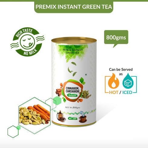 The Tea Planet Cinnamon Cardamom Flavoured Instant Green Tea