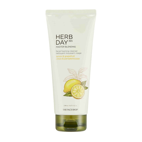 The Face Shop Herb Day 365 Foaming Cleanser- Lemon & Grapefruit 170ml