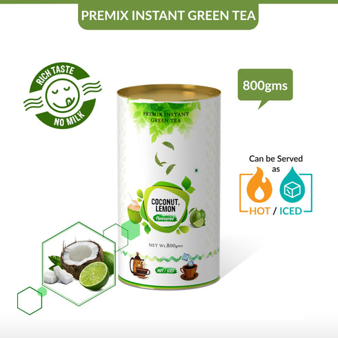 The Tea Planet Coconut Lemon Flavoured Instant Green Tea