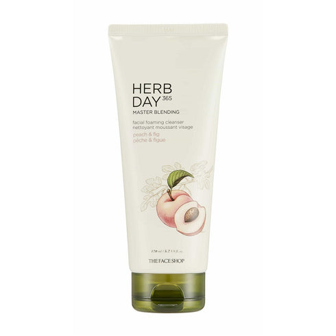 The Face Shop Herb Day 365 Foaming Cleanser- Peach & Figue 170ml