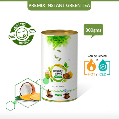 The Tea Planet Coconut Mango Flavoured Instant Green Tea