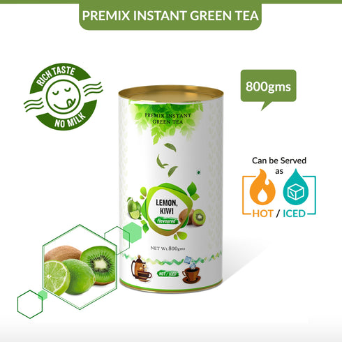 The Tea Planet Lemon Kiwi Flavoured Instant Green Tea