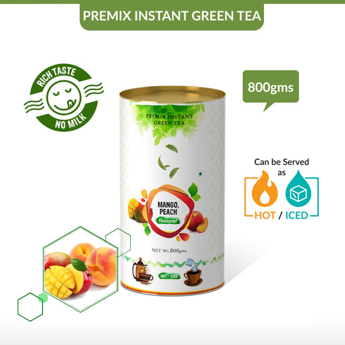 The Tea Planet Mango & Peach Flavoured Instant Green Tea
