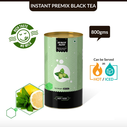The Tea Planet Lemon &mint Flavoured Instant Black Tea