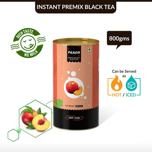 The Tea Planet Peach Flavoured Instant Black Tea