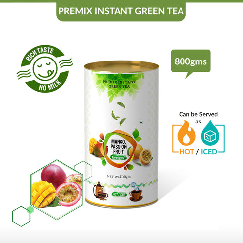 The Tea Planet Mango Passion Fruit Flavoured Instant Green Tea