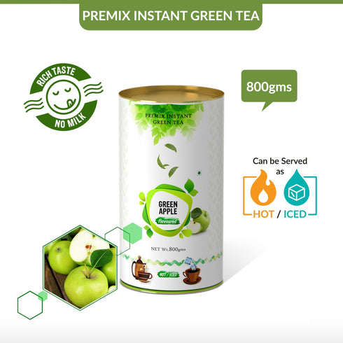The Tea Planet Green Apple Flavoured Instant Green Tea