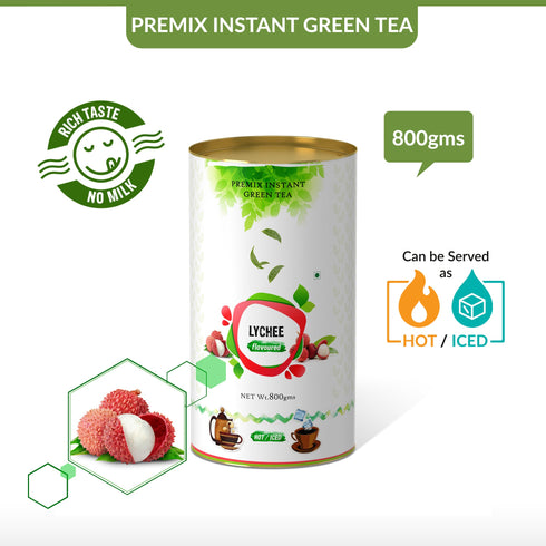 The Tea Planet Lychee Flavoured Instant Green Tea