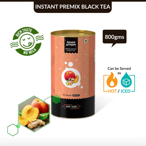 The Tea Planet Peach Ginger Flavoured Instant Black Tea