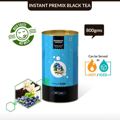 The Tea Planet Blueberry Vanilla Flavoured Instant Black Tea