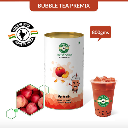 The Tea Planet Peach Bubble Tea Premix
