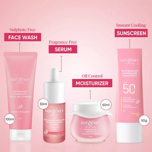 Dot and key Watermelon Oil Free + Luminous Skin Combo