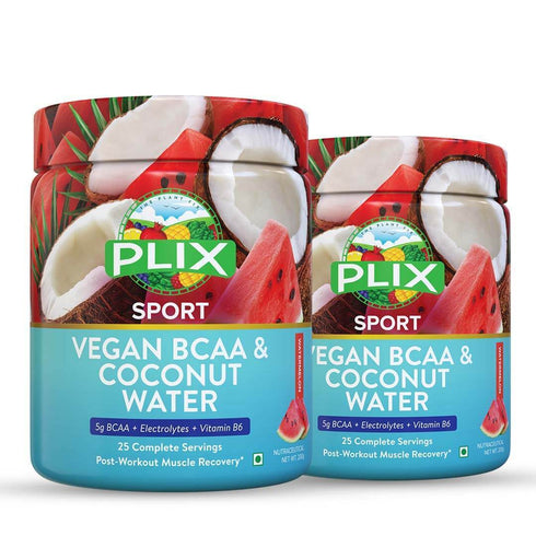 Plix Vegan BCAA & Coconut Water PowderWatermelon 200g Each