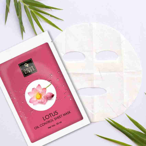 Good Vibes Lotus Oil Control Sheet Mask 20ml