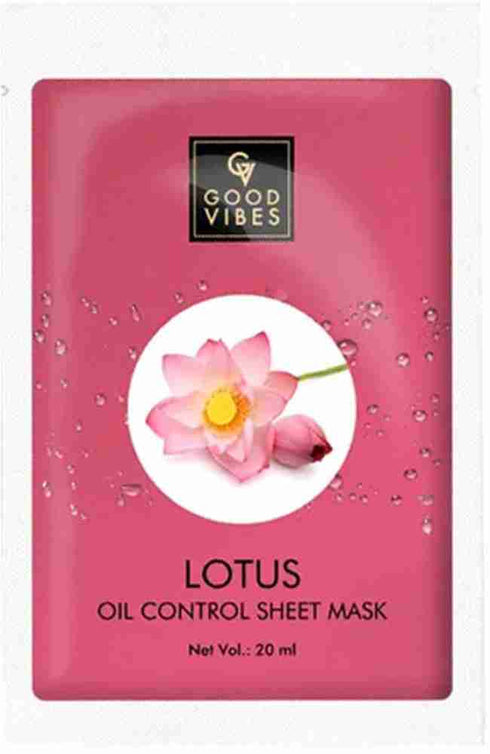 Good Vibes Lotus Oil Control Sheet Mask 20ml