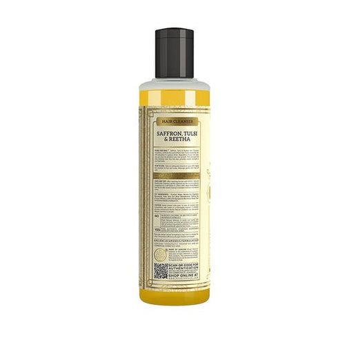 Khadi Natural Saffron Tulsi & Reetha Hair Cleanser 210ml