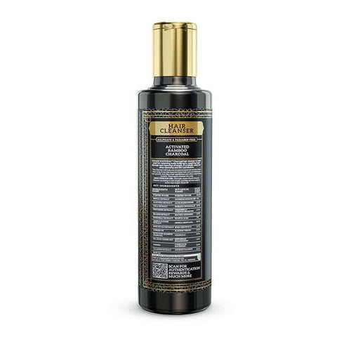 Khadi Natural Activated Bamboo Charcoal Hair Cleanser 210ml