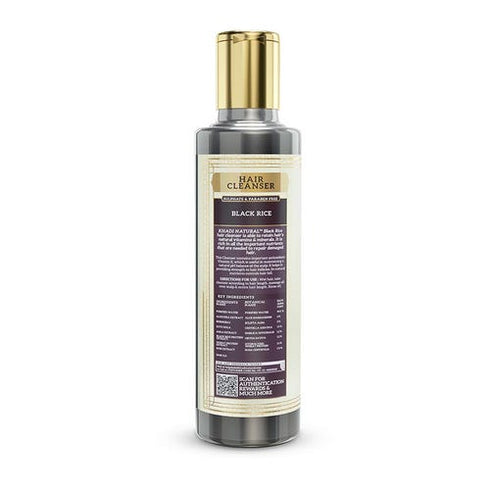 Khadi Natural Black Rice Hair Cleanser 210ml