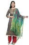 A R Silk Women's Katan Soft Silk Multi Dye Multi Rainbow Regular Dupatta