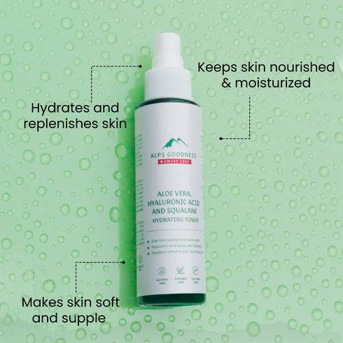 Alps Goodness Aloe Vera Squalane and Hyaluronic Acid Hydrating Toner