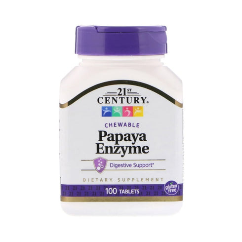21st Century Papaya Enzyme Chewable 100 Tablet