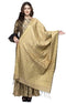 A R Silk Women's Vanarsi Silk Zari Golden Fancy Dupatta