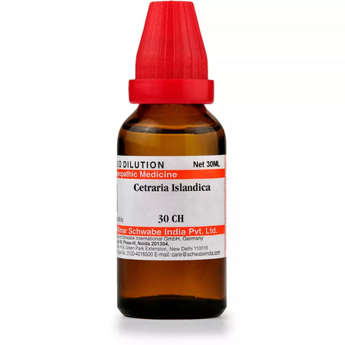 Dr Willmar Schwabe India Cetraria Islandica Dilution