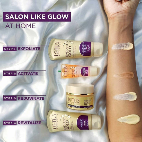 Lotus Radiant Gold Cellular Glow Salon Grade Facial Kit