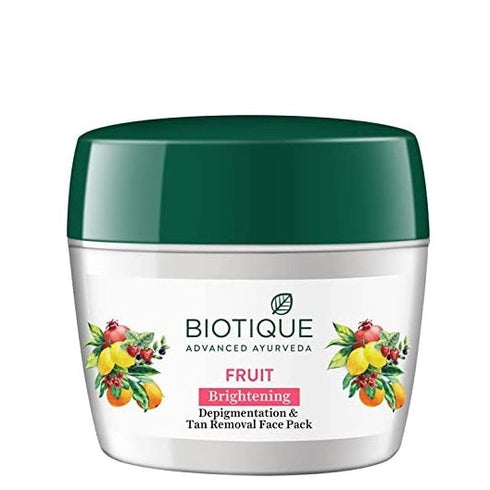 Biotique Advanced Ayurveda Fruit Brightening Depigmentation And Tan Removal Face Pack