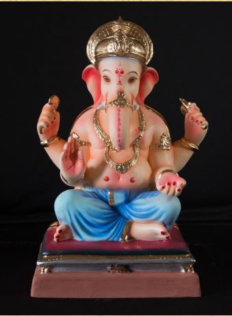 Brahman Bethak - 18 Inch Paper Mache SkuBlue Ganesh - 5000gms