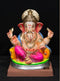 Chota Gol Ring Peshwa - 17 Inch Paper Mache Mushik Ganesh - 5000gms