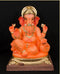 Motha Gol Ring Peshwa - 21 Inch Paper Mache Orange Ganesh - 5000gms
