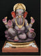 Motha Gol Ring Peshwa - 21 Inch Paper Mache Ash Color Ganesh - 5000gms