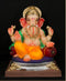 Motha Gol Ring Peshwa - 21 Inch Paper Mache Sitting Ganesh - 5000gms