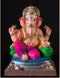 Motha Gol Ring Peshwa - 21 Inch Paper Mache Mushik Ganesh - 5000gms