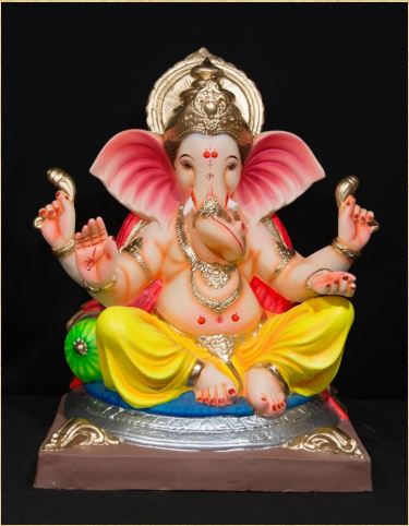 Gol Ring Titwala - 24 Inch Paper Mache Ganesh - 5000gms
