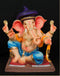 Half Dhotar Peshwa - 24 Inch Paper Mache Mushika Ganesh - 5000gms