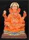 Half Dhotar Titwala - 24 Inch Paper Mache Orange Ganesh - 5000gms