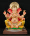 Half Dhotar Titwala - 27 Inch Paper Mache Sitting Ganesh - 5000gms