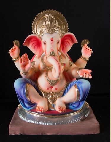 Half Dhotar Titwala - 27 Inch Paper Mache Ganesh - 5000gms